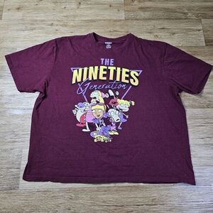Nickelodeon Maroon Nineties Generation Tee